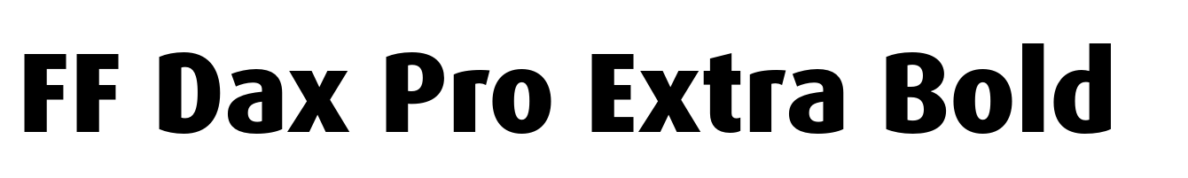 FF Dax Pro Extra Bold